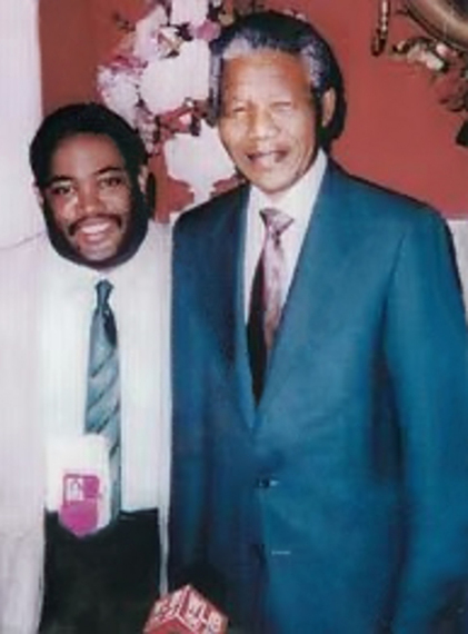 Nelson Mandela and Newsman Dominic Carter
