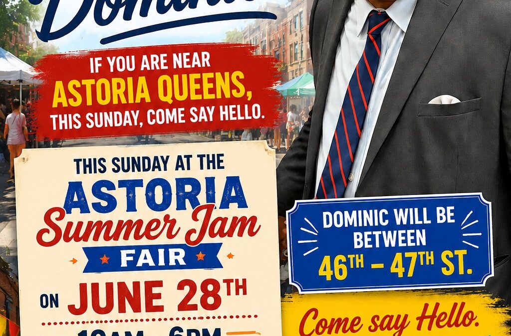 Dominic Carter Coming to Astoria Queens